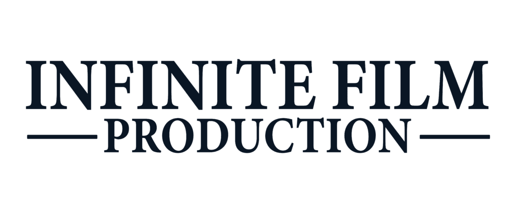 Logo of Infinite Film Production on a transparent background.